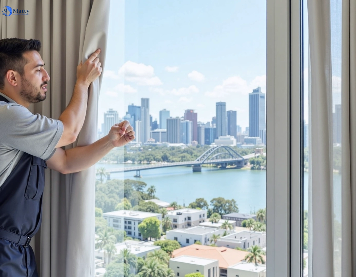 Professional curtain steam cleaning service aspendale-vic QLD by Matty Curtain Cleaning